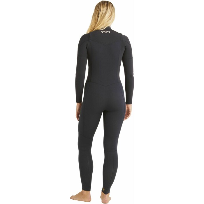 2024 Billabong Mujer Salty Dayz Natural 3/2mm Chest Zip Neopreno ABJW100172 - Hidden Palms Black